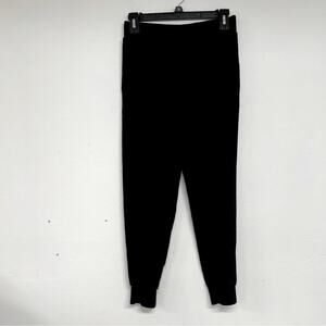 Theory Black Pull On Jogger Style Dress Pants Womens S Stretch Waist Casual